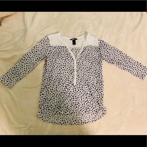 Polka dot blouse